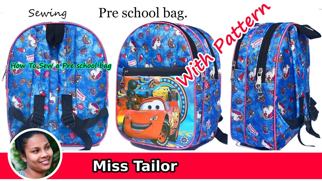 Pre School bag / How to sew a pre school bag / Miss Tailor.