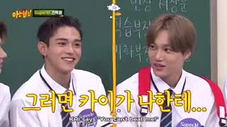 Super m | Kai and Lucas teasing each other ~ knowing bros