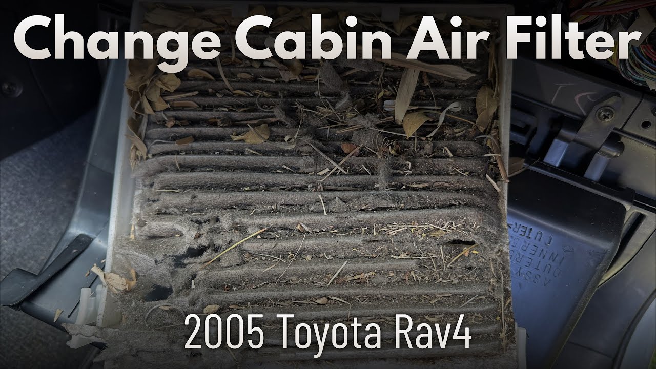 Change Cabin Air Filter 2005 Toyota Rav4 YouTube