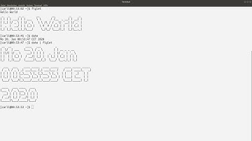 figlet: Big ASCII art text under linux