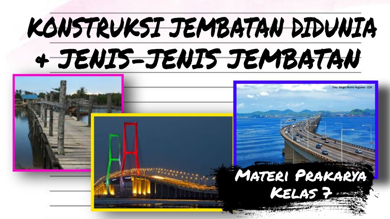 Konstruksi Jembatan Didunia Jenis Jenis Jembatan Materi Prakarya Kelas Aspek Rekayasa