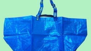 How to Re-fold an IKEA bag