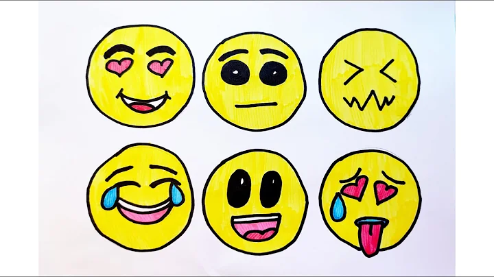 How To Draw and Color Emoticons (Emoji)
