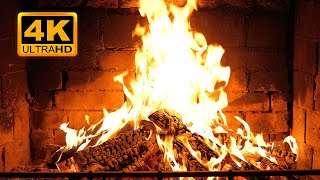 Fireplace 4K Uhd Fireplace With Crackling Fire Sounds. Fireplace Ambience