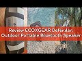 Review ECOXGEAR Defender: Outdoor Portable Bluetooth Speaker, 121dB Massive Sound, Waterproof and Dr