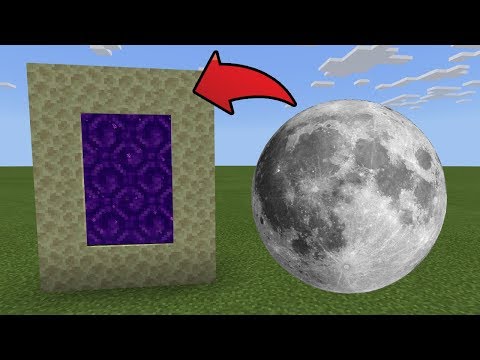 MCPE : How To Make a Portal to the Moon Dimension