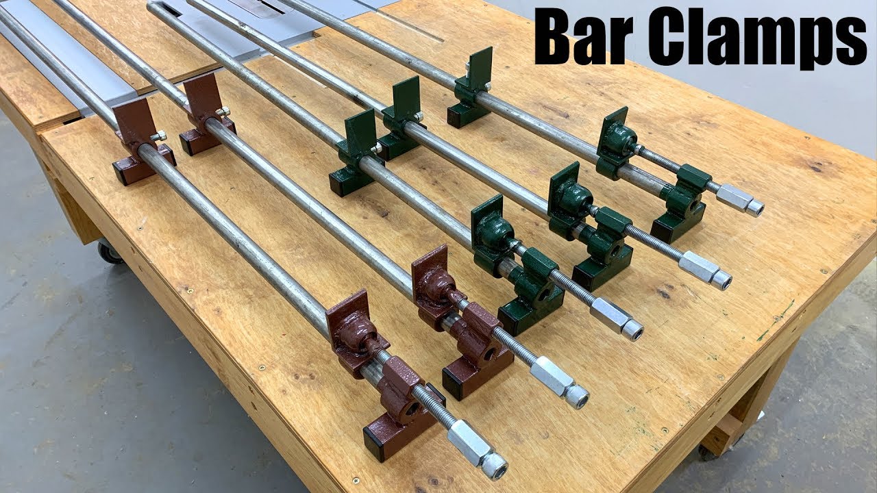 Homemade Long Bar Clamps - YouTube