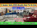 Cheapest Furniture Market Delhi 🔥  5 seater sofa 6500Almirah 2200,Double Bed 7k,Furniture Market