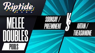 Soonsay/Preeminent vs Artan/TheAsianOne - Riptide 2024 - Melee Doubles - Pools
