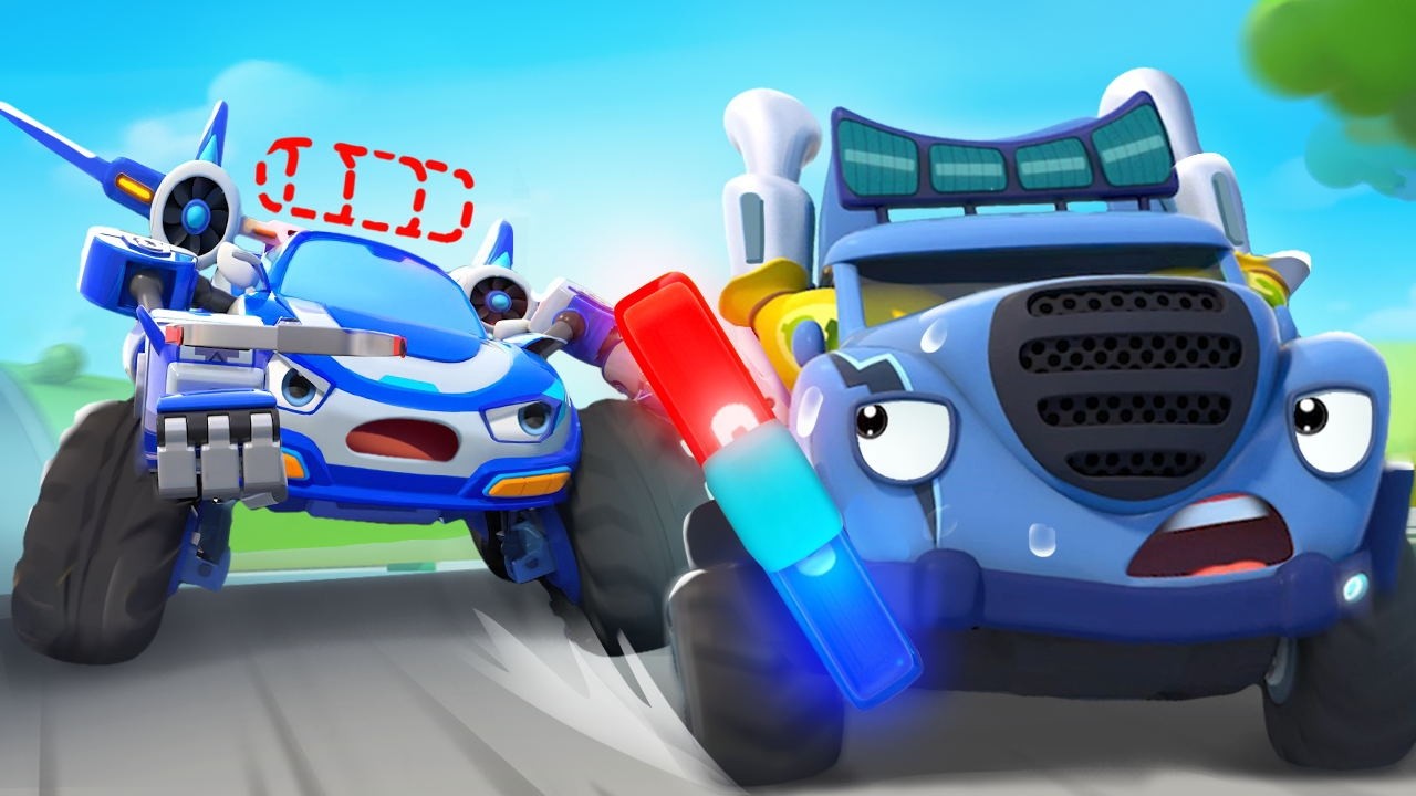 Where is Police Car's Siren？| Rescue Team | Nursery Rhymes & Kids Songs | BabyBus - Cars World