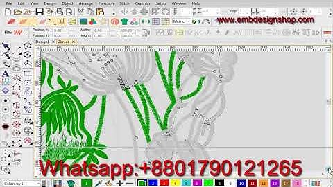 Embroidery designing tutorial on Wilcom software || embroidery design || hand embroidery.(pat-1)
