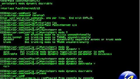 Learn how to enable dynamic trunk switchport command on Cisco IOS from ccieadvisor.com