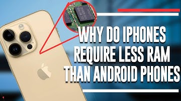 Why do iPhones Require less ram than Android Phones
