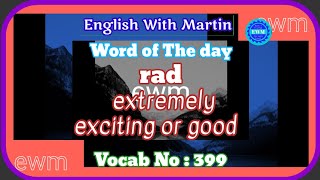 rad Tamil meaning | pronunciation & a sentence | vocabulary | English with Martin | EWM #399 screenshot 3