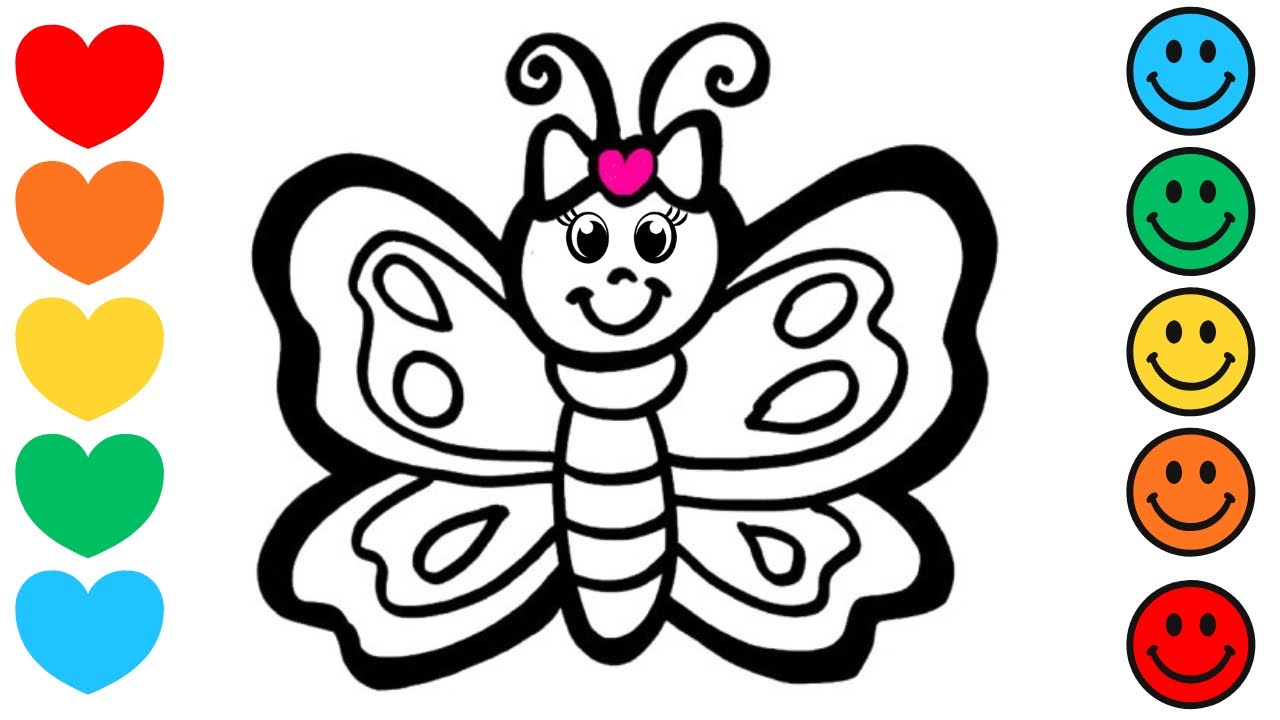 How to Draw a Beautiful Butterfly 🦋✨🌈 | Butterfly Drawing Easy | Step by Step Art Tutorial