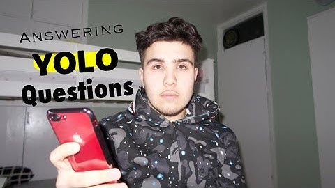 ANSWERING ANONYMOUS YOLO QUESTIONS
