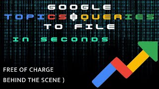 Download Queries and Topics from Google Trends in Seconds For Free. The code in flask and Python