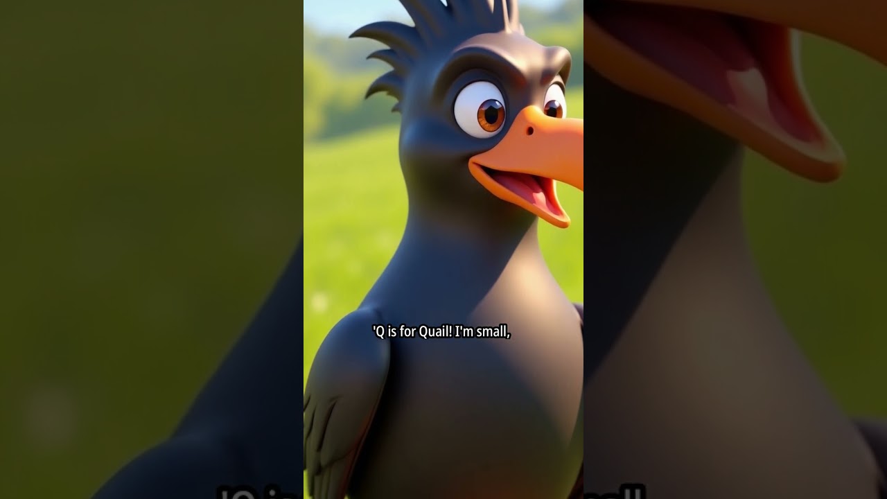 PQRS Alphabet Story for Toddlers 🐧🦜🐇🐍 | Fun ABC Learning with Animals for Kids 