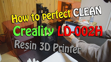 Creality LD-002H Cleaning the vat / machine / switch resins