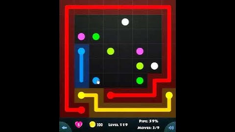 flow game facebook - basic pack level 119 Connect the dots