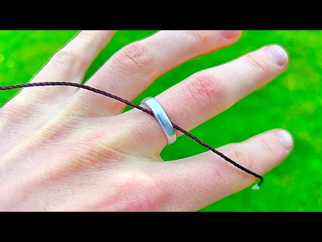 DIY yarn pulling tension ring made from a paper clip! 📎 Quick fix after  constantly having an indented line on my finger from where the yarn was  being fed through. This has