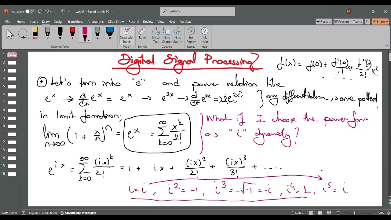 2024/2025 Spring - Digital Signal Processing - Les 3-1 - The notion of Frequency