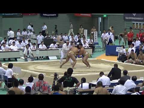 2016年IH 相撲 男子 団体 予選 2回戦 更級農業（長野）vs 足立新田（東京）