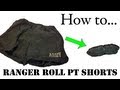 Army Packing Hack: How to Ranger Roll Shorts or Boxers - Basic Training APFU Uniform Tutorial