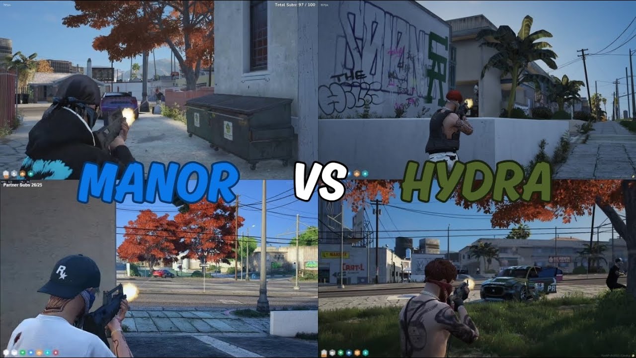 Манор против Гидры на форуме (первый бой) | Мульти-точка зрения | NoPixel 4.0 GTA RP