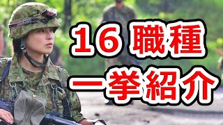 【全16種】陸上自衛隊の職種一覧