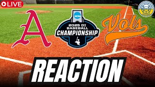 NCAA Baseball Tournament Reaction: Arkansas vs. Tennessee