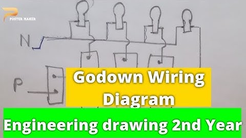 Godown Wiring Diagram। godown wiring figure।Engineering Drawing 2nd Year Diagram #godownwiringfigure