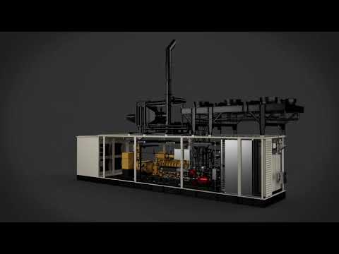 Cat® CHP1500 Combined Heat and Power Container - Social Media Walkaround