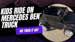 Ride on Car, Licensed Mercedes-Benz Maybach, 12V Battery Powered Vehicle Toy - We tried it out.