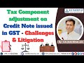 Tax component adjustment on credit note issued in gst challenges  litigation  ca adv bimal jain