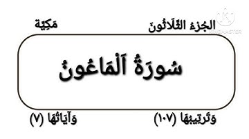 107   Al Ma'un  سورة الماعون  الشيخ هاني عيد
