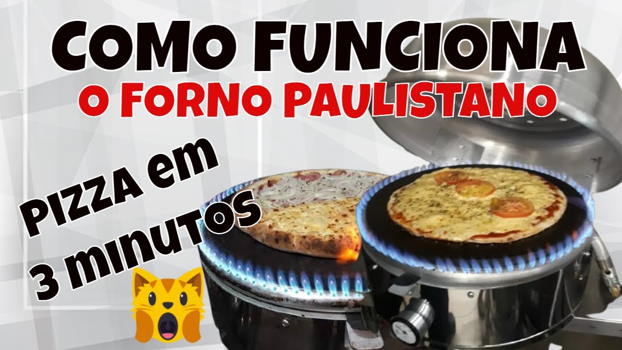 COMO FUNCIONA O FORNO PAULISTANO/ A PIZZA ASSA EM 3 MINUTOS