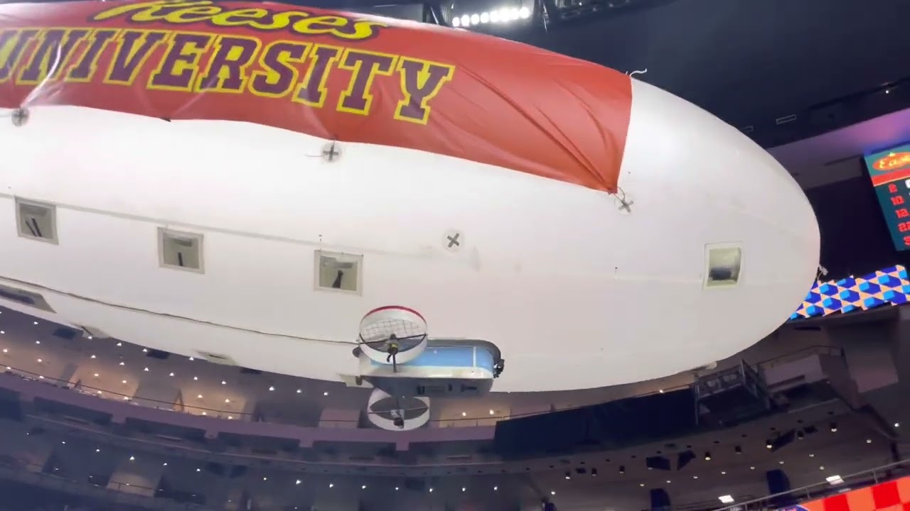 23 ft Reese’s RC Blimp at the 2022 Reese’s Final Four Friday