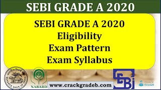 SEBI GRADE A 2020 Notification, Syllabus & Study Materials