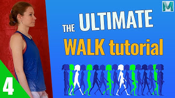 Maya Female Walk Tutorial Part 4 // Splining of the Walk with Start & Stop