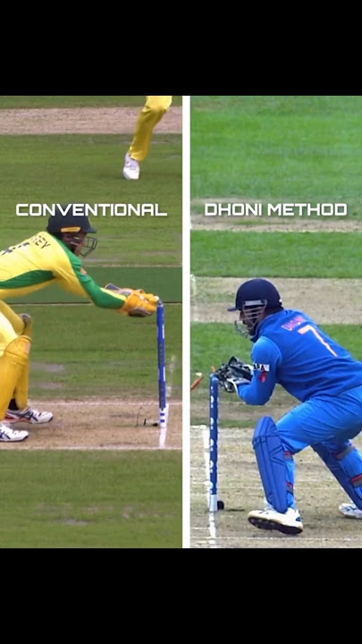 Traditional Wicketkeeping vs Dhoni’s Style – Which is Better? 🧤🔥 #Cricket