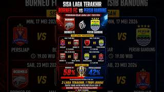 🔥 PERSIB vs BORNEO FC! Perebutan Juara Liga 1 Makin Gila di 2 Laga Terakhir! #liga1 #juara #shorts
