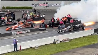 2025 Night Of Chaos Jet Dragster Race 1 Maple Grove Raceway