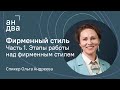 С чего начать разработку фирменного стиля. Часть 1 | Этапы работы над фирменным стилем на примерах