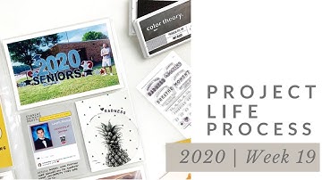 Project Life Process Week #19 2020 | Studio Calico DT Sunset Documenter Kit