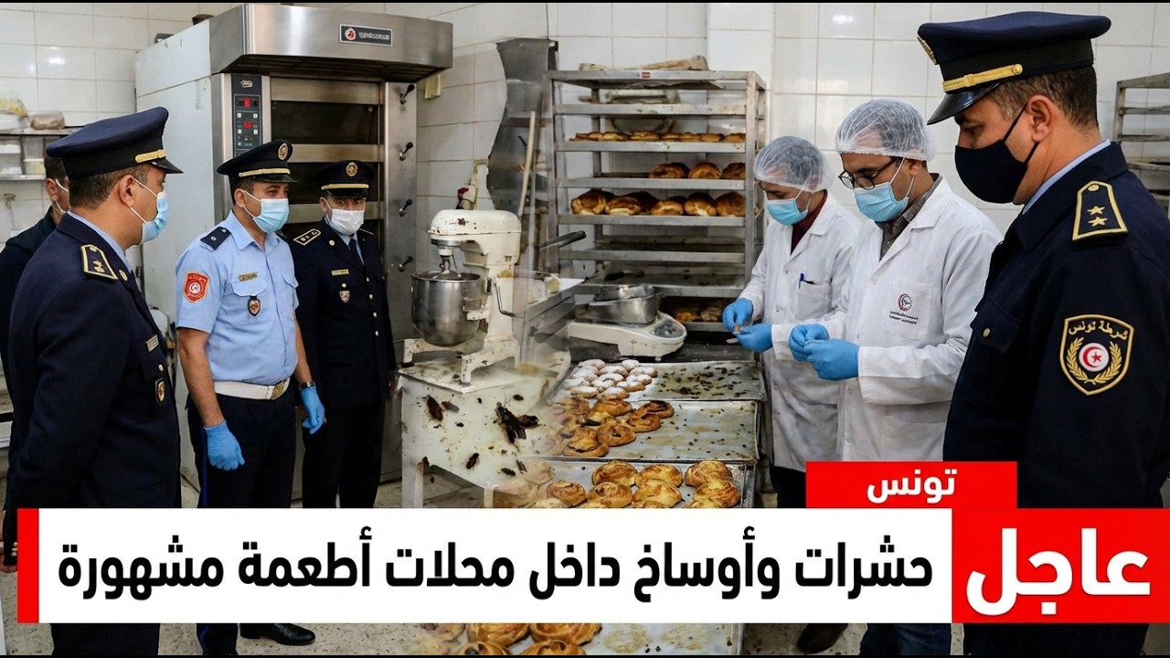 🚨عاجل تونس حشرات وأوساخ داخل محلات أطعمة مشهورة تجاوزات وإخلالات 😳 أحكام بالسجن في حق هؤلاء المرضى