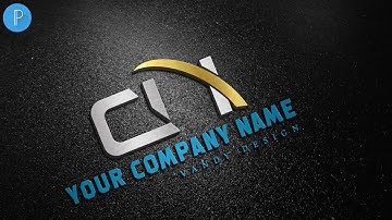 C N 3d logo Design on android pixellab [Vandy Design]