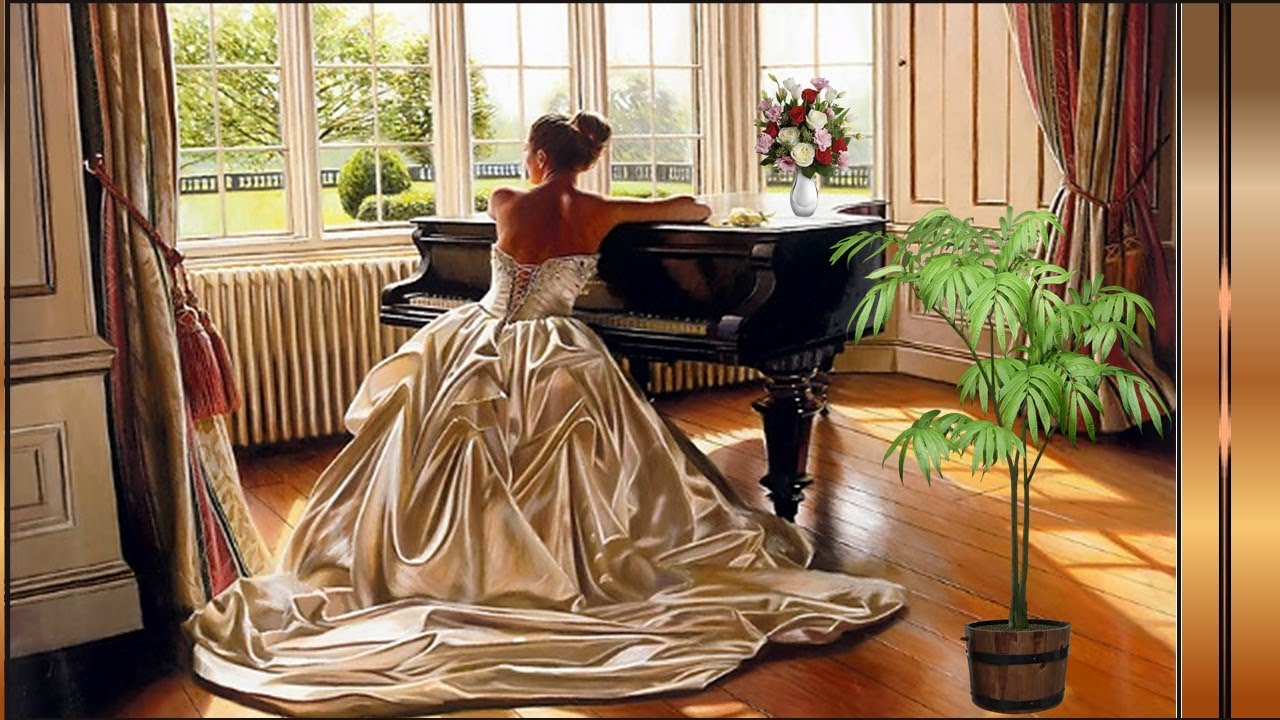 Девочка у рояля Монтаж ролика О Саловой - YouTube