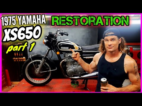 1975 Yamaha Xs650 Restoration Part 1