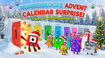 Numberblock: Learn to Count with Numberblocks: Advent Calendar Holiday Special! ❄️🎅🎁✨